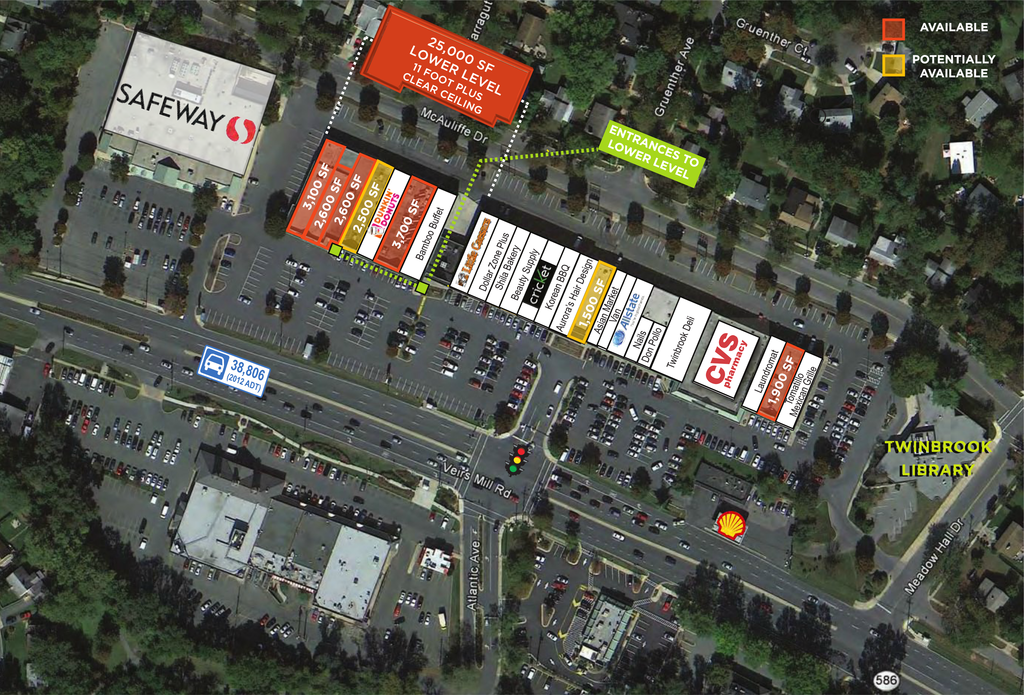 Rockville MD Twinbrook Shopping Center Retail Space KLNB Retail