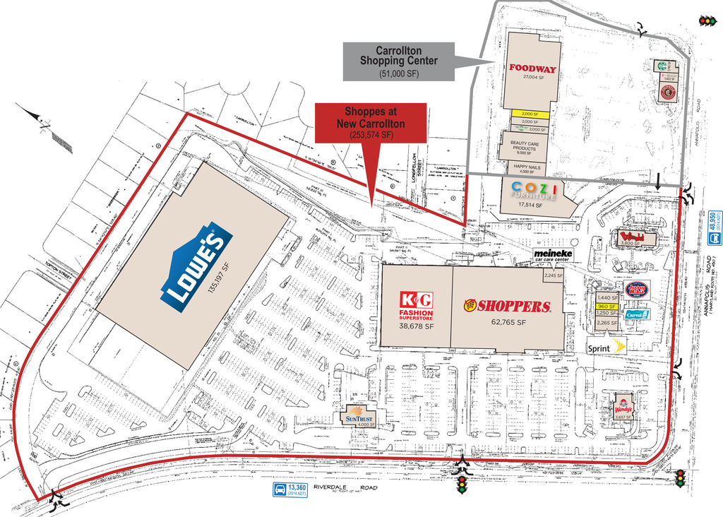 New Carrollton MD Carrollton Shopping Center Retail Space KLNB Retail